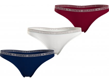 Dámská tanga 3P UW0UW04890 0U4 - Tommy Hilfiger