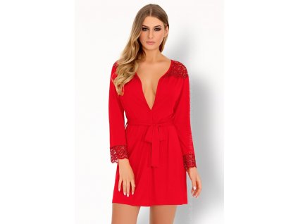 Elegantní župan Omolarina red - LivCo Corsetti