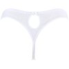 Dámské luxusní tanga V-10218 bílé - Axami (Velikost M)