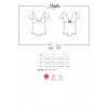 Body Moketta teddy - Obsessive (Barva černá, Velikost S/M)
