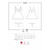 Košilka 810-BAB white babydoll - Obsessive (Barva bílá, Velikost S/M)