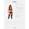 Krásný set Rosenty set with garter belt - Obsessive (Barva originál, Velikost XS/S)