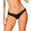 Krásná tanga Medilla thong - Obsessive (Barva černá, Velikost XL/2XL)