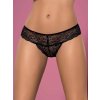 Dámské tanga Miamor thong - Obsessive (Barva černá, Velikost S/M)