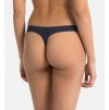 Dámské tanga F3842E-0PP tmavě modrá - Calvin Klein (Barva tmavě modrá, Velikost L)