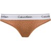 Dámské kalhotky F3787E 796 hnědá/vzor - Calvin Klein (Barva hnědá/vzor, Velikost S)