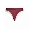 Dámské kalhotky BIKINI  UW0UW04813 VLP vínové - Tommy Hilfiger (Velikost L)