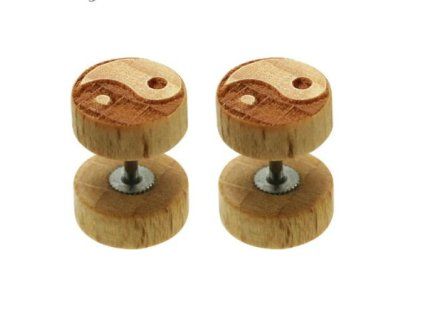 Fake plug dřevěný světlehnědý Jing Jang