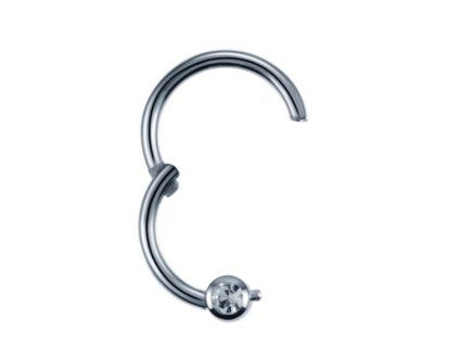 Ocelový otevírací segment s kuličkou a kamínkem