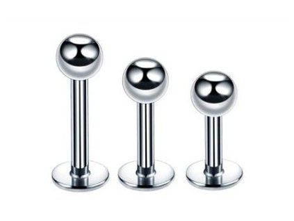 Titanová Labreta klasická s kuličkou