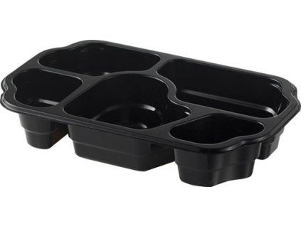 TRAY TAWAY PP BK 1-COMP 250X159X55