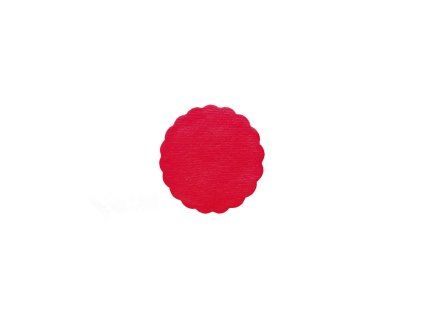 2751 rozetky premium 9 cm cervene 40 ks