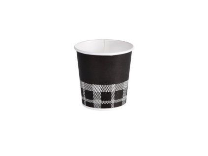 CUP PAP/PE 12 CL CAFE IZZA BLACK & WHITE