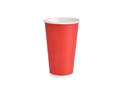 CUPS PAPER/PLA 50CL RED