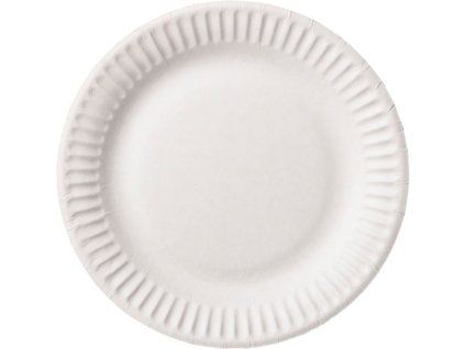 UNCOATED PAPER PLATE WHITE 15CM