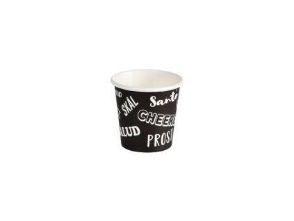 CUPS PAPER/PLA 6CL BLACK