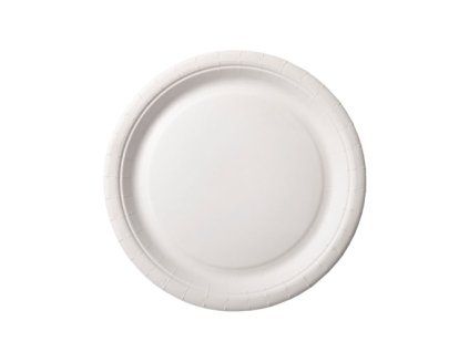 UNCOATED PLATES PAPER 18CM WHITE