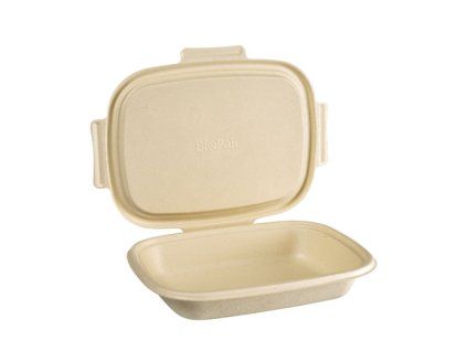BOX SHIELD BAGASSE BROWN 900ML