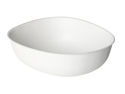 BOWLS PEBBLE BAGASSE WHITE 500 ML