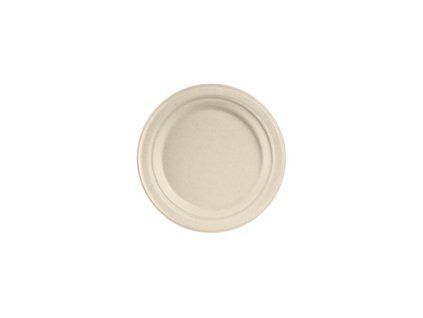 PLATES ROUND BAGASSE 17CM BROWN