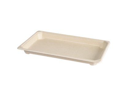TRAY SUSHI BAGASSE/PLA LARGE 16-20 PCS