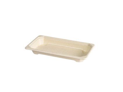 TRAY SUSHI BAGASS/PLA SLIM SHORT 4-6 PCS
