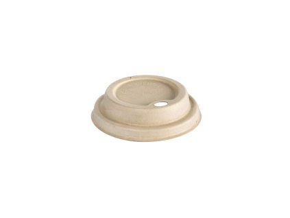 CUP LIDS FLAT BAGASSE 18/24CL BROWN