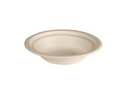 PLATES DEEP ROUND BAGASSE 18CM BROWN