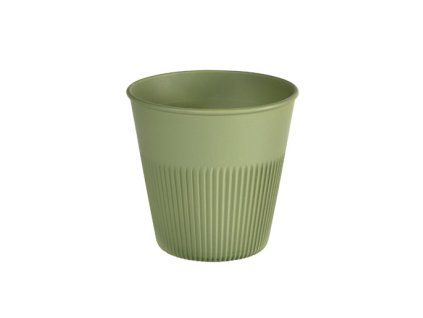 CUP HOT STRIPES PP 24CL/8OZ GREEN