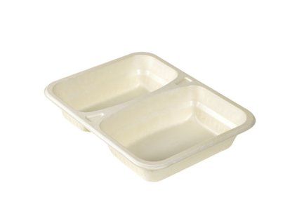 TRAY MENU FIBRE 2-COMP 227X178X45