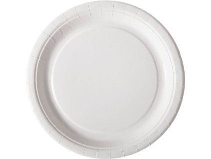 PLATES PAPER COATED 22CM WHITE
