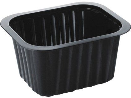 TRAY SDISH PP BK 1-COMP 138X114X70