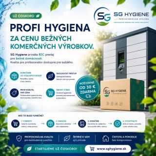 🧼 Profesionálna hygiena už čoskoro aj pre vašu domácnosť! Kvalita, ktorú poznajú profesionáli, teraz dostupná za cenu...