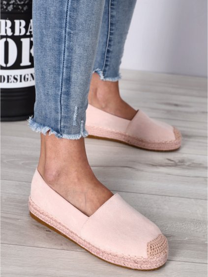 ruzove semisove espadrilky na platforme V2205 4