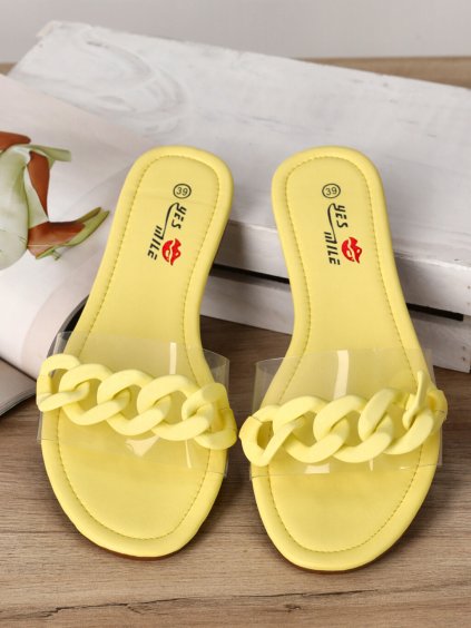 zlte damske slapky YES 6316 29 YELLOW 1