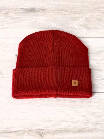 damska tmavo cervena ciapka 01 7 1