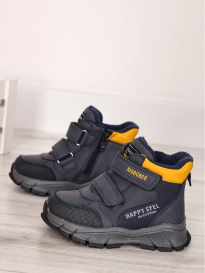 modre chlapcenske cizmy ZY 308 blue 3