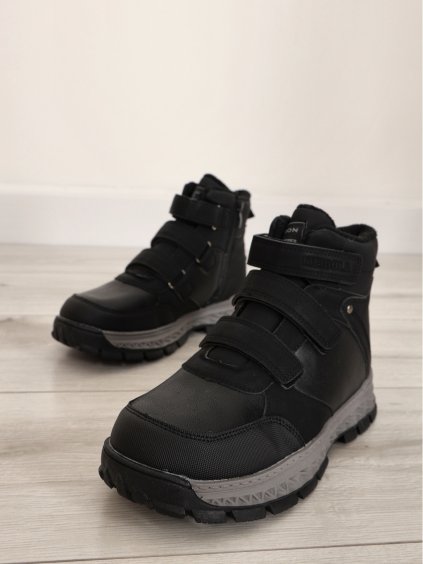 cierne chlapcenske cizmy ZY 305A black 3