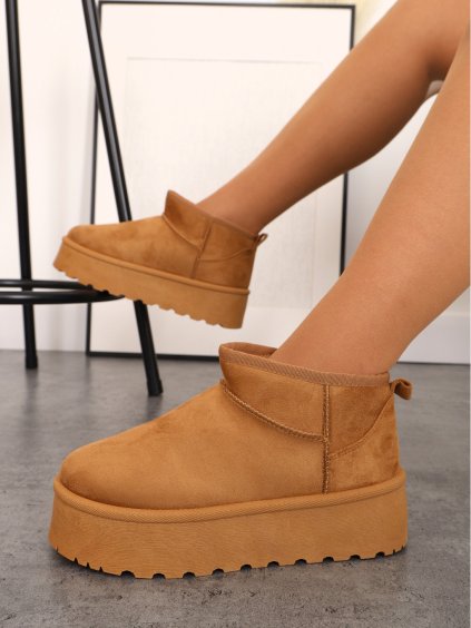 hnede damske semisove snehule MDB 22 camel 1