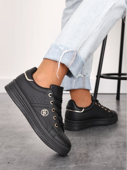 damske cierne tenisky DD333black 4