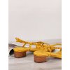 zlte damske kozene sandale s hadim vzorom FD12 3 YELLOW 3