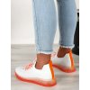 bielo oranzove damske tenisky J96 2 white orange 3