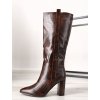 hnede vysoke celokozene cizm RB48 brown 4