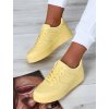 zlte damske tenisky na platforme J190 6 yellow 4