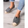 cierne vzorovane espadrilky XX 30 black 5