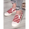 damske vzorovane slip on tenisky 205079 red 4