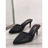 cierne damske slapky na nizkom podpatku NF 67 black 2
