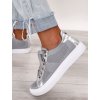 sivo strieborne tenisky na volny cas AB848 GREY 2