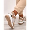 biele bezove tenisky na platforme s potacenym vzorom LDLJ 60 BEIGE 5