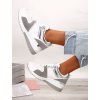 biele tenisky doplnene o sivu a striebornu farbu AB883 WHITE 1
